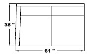 Left Arm Loveseat