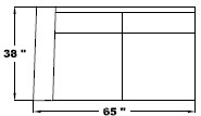Left Arm Loveseat