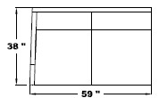 Left Arm Loveseat