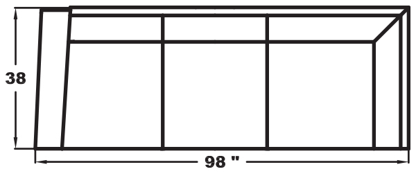 LEFT ARM CORNER SLEEPER SOFA