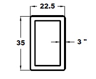 RECTANGULAR BUMPER WITH WOOD TRAY