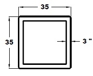 SQUARE BUMPER WITH WOOD TRAY