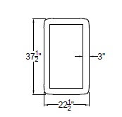 RECTANGULAR BUMPER WITH WOOD TRAY