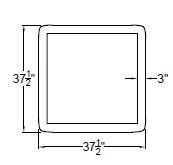 SQUARE BUMPER WITH WOOD TRAY