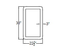 RECTANGULAR BUMPER WITH WOOD TRAY