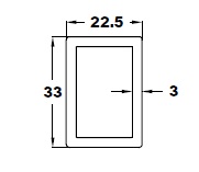 RECTANGULAR BUMPER WITH WOOD TRAY