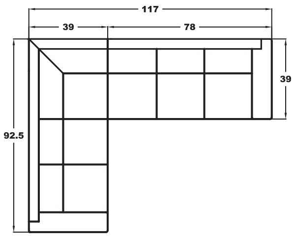 LEFT ARM SLEEPER SOFA