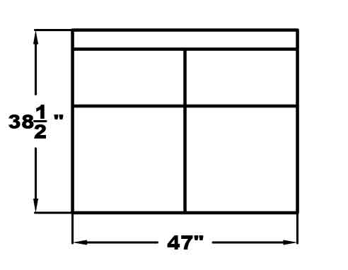 ARMLESS CONNECTING LOVESEAT