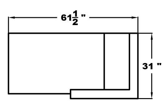 RIGHT ARM CONNECTING CHAISE