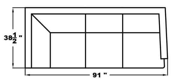 RIGHT ARM CORNER SLEEPER SOFA