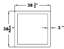 SQUARE BUMPER WITH WOOD TRAY