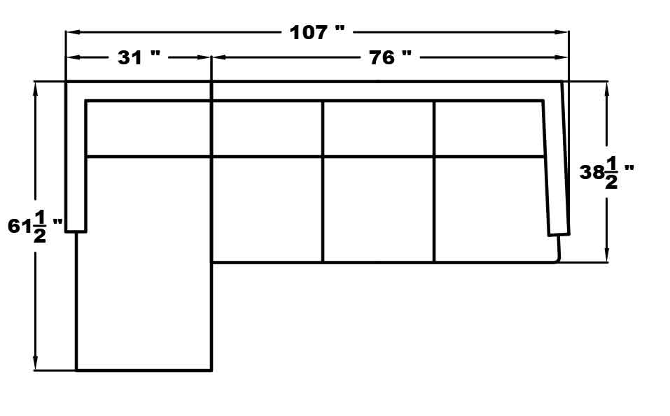 LEFT ARM SLEEPER SOFA