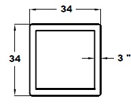 SQUARE BUMPER WITH WOOD TRAY