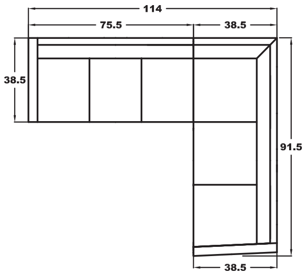 RIGHT ARM SLEEPER SOFA