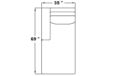 LEFT ARM CONNECTING CHAISE
