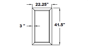 RECTANGULAR BUMPER WITH WOOD TRAY