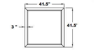 SQUARE BUMPER WITH WOOD TRAY