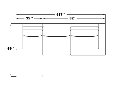 LEFT ARM SLEEPER SOFA