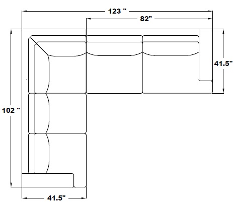 LEFT ARM SLEEPER SOFA