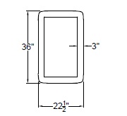 RECTANGULAR BUMPER WITH WOOD TRAY