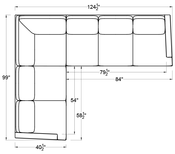LEFT ARM SLEEPER SOFA