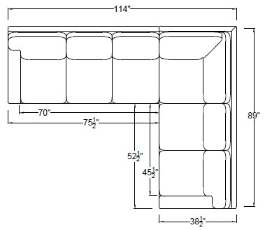RIGHT ARM SLEEPER SOFA