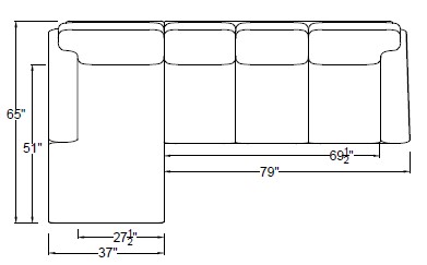 LEFT ARM SLEEPER SOFA