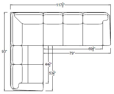 LEFT ARM SLEEPER SOFA