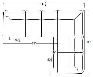 RIGHT ARM SLEEPER SOFA