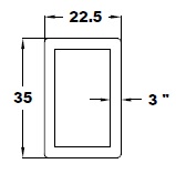 RECTANGULAR BUMPER WITH WOOD TRAY