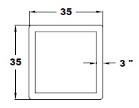 SQUARE BUMPER WITH WOOD TRAY
