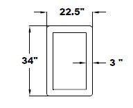 RECTANGULAR BUMPER WITH WOOD TRAY
