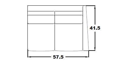 RIGHT ARM LOVESEAT
