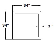 SQUARE BUMPER WITH WOOD TRAY