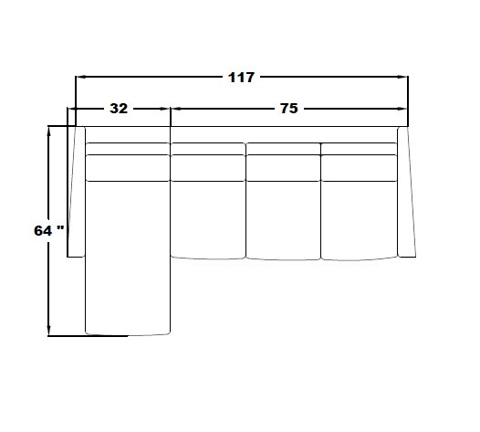 LEFT ARM SLEEPER SOFA
