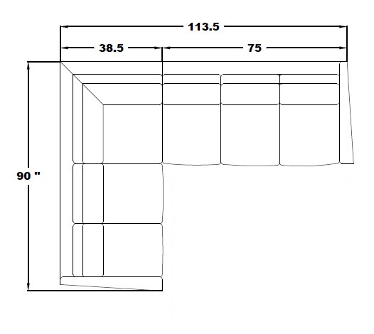 LEFT ARM SLEEPER SOFA