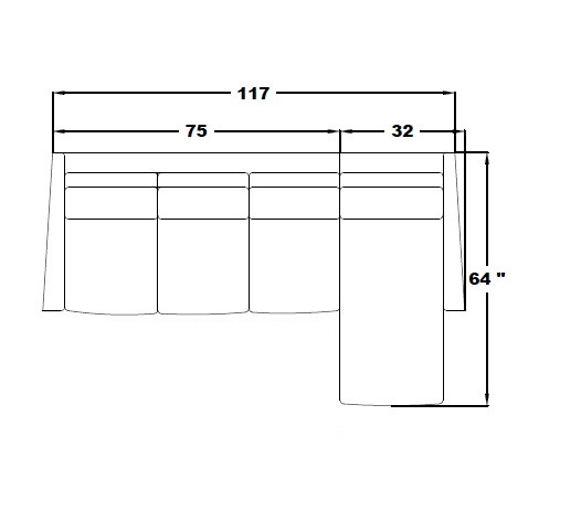 RIGHT ARM SLEEPER SOFA