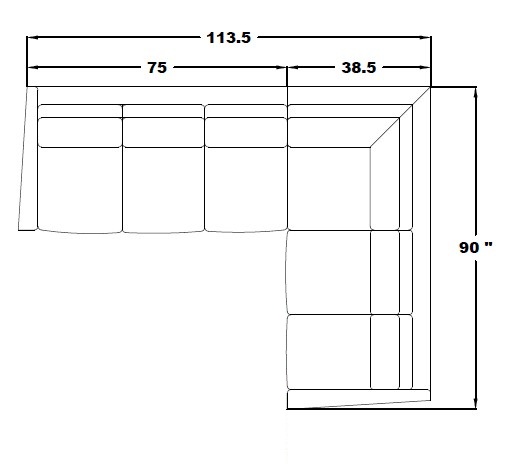 RIGHT ARM SLEEPER SOFA