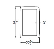 RECTANGULAR BUMPER WITH WOOD TRAY