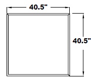 SQUARE BUMPER WITH WOOD TRAY