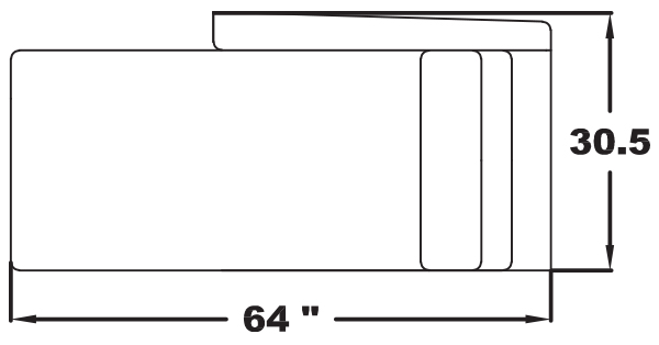 LEFT ARM CONNECTING CHAISE