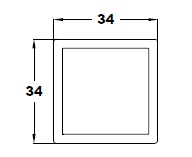 SQUARE BUMPER WITH WOOD TRAY