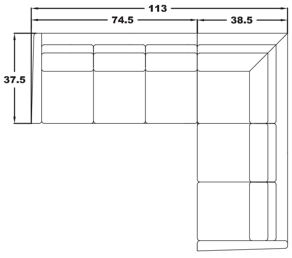 RIGHT ARM SLEEPER SOFA