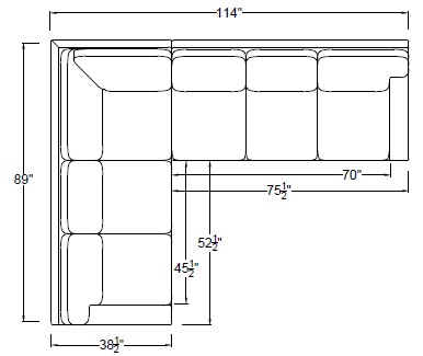 LEFT ARM SLEEPER SOFA