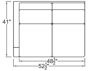 Left Arm Loveseat