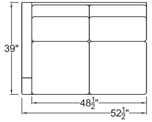 Left Arm Loveseat
