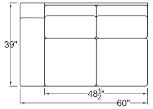 Left Arm Loveseat