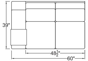 Left Arm Loveseat