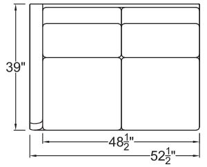 Left Arm Loveseat