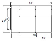 Left Arm Loveseat